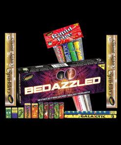Bedazzled Selection Box (12 PCS) 2x Sparklers and Rockets