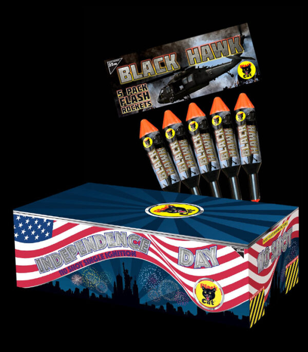 Independence Day (110 Shots) with Black Hawk Rockets
